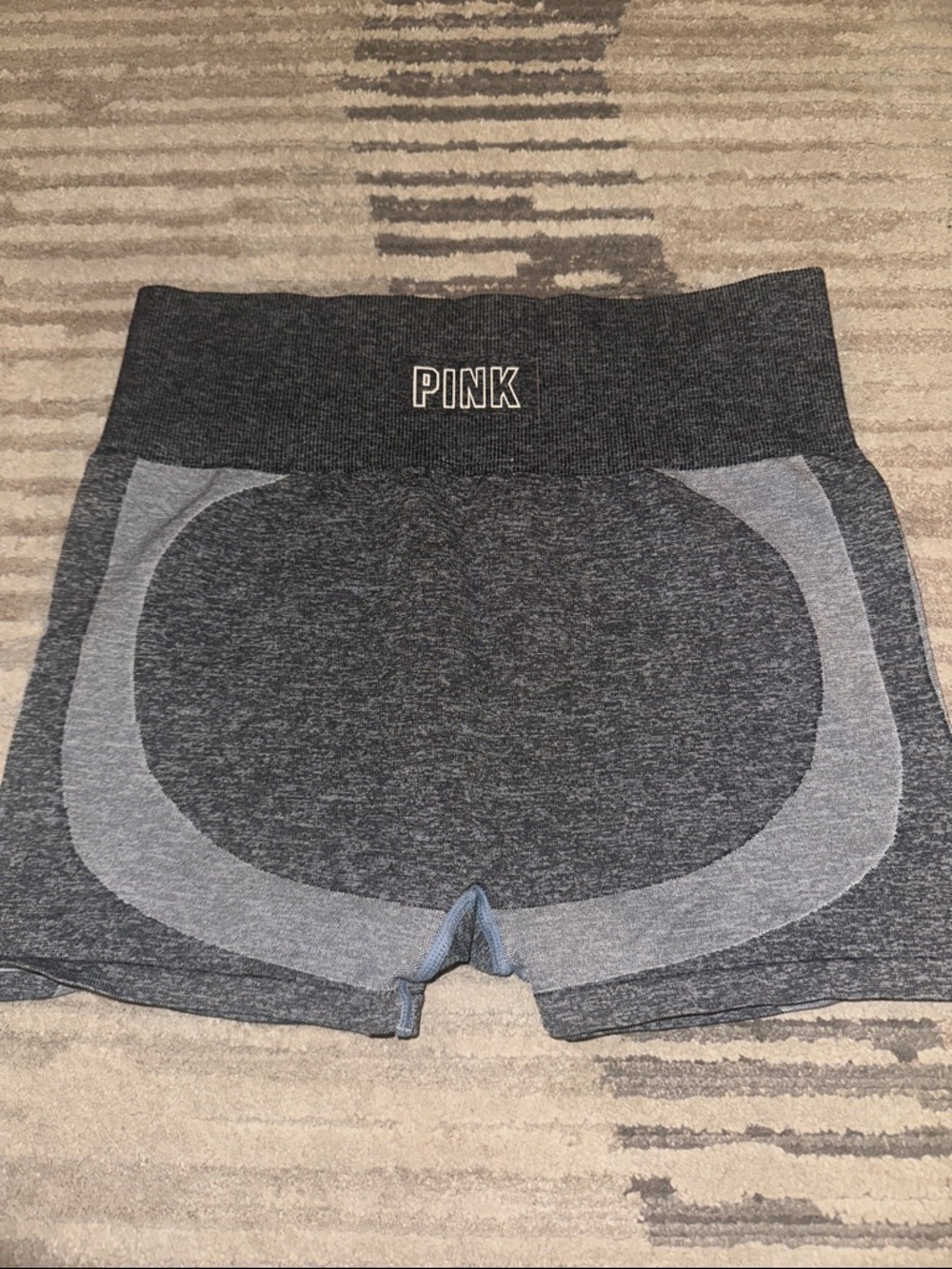 PINK Victoria's Secret Dark Gray Seamless High-Waist Bike Shorts